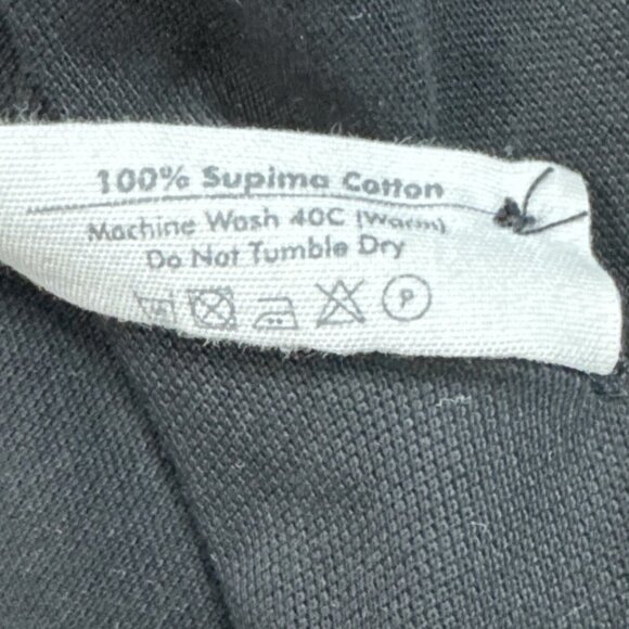 Son of a Tailor Mens Black Supima Cotton Short Sleeve Polo Shirt Size 2XL - Picture 4 of 5